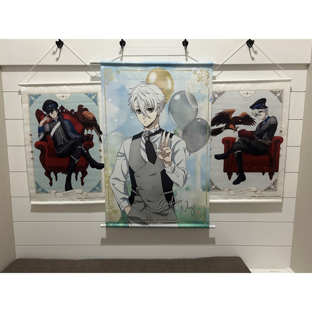 Blue Lock Soccer Manga Anime Poster Scroll Set Japanese Seishiro Nagi Rin Itosh